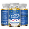 Vitamin B Complex 120 Capsules B1,B2,B3,B5,B6,B7,B9,B12, Immune Support Pills