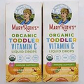 MARY RUTH’S ORGANIC Toddler Vitamin C Liquid Drops,2 Pk Orange Vanilla, 1 fl oz