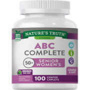 Nature's Truth ABC Complete Women's 50+ Multivitamin Coated Caplets 100Ct 2 Pack