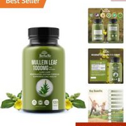 Detoxify Your Lungs Naturally - Mullein Leaf Supplement for Easy Breathing