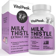Vital Peak Milk Thistle Extract, Silymarin Herbal Supplement for Liver Support