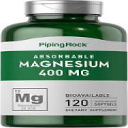 Magnesium 400Mg Softgels | 120 Count | Magnesium Oxide Supplement | Non-Gmo, Glu