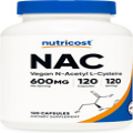 N-Acetyl L-Cysteine (NAC) 600Mg, 120 Vegetarian Capsules - Non-Gmo, Gluten Free,
