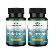 2 Pack Swanson Triple Strength Melatonin 10 mg Deep Sleep Support 60ct Each