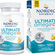 Ultimate Omega Immune Health 1280Mg - 60 Soft Gels, Lemon Flavor