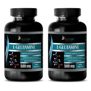 Improve Recovery - L-GLUTAMINE 500mg - Whey Protein - 2 Bottles - 200 Tablets