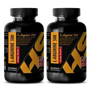 amino acid capsules - L-ARGININE 500mg - bodybuilding supplements - 2 Bottles