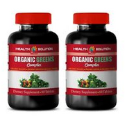 cholesterol killer - ORGANIC GREENS PREMIUM COMPLEX - garlic and parsley 2Bottle
