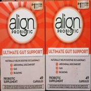 2 ALIGN PROBIOTIC SUPPLEMENT GAS BLOATING ULTIMATE GUT SUPPORT 49 X2 98 CAPSULE