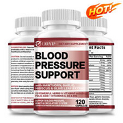 Blood Pressure Support - Heart Health, Improve Circulation -Hawthorn, Olive Leaf