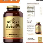 Omega-3 Fish Oil Concentrate Softgels for Cardiovascular & Joint Health - 240 CT