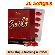 Saiko Gluta Dietary Supplement Anti Aging Brighten Skin Reduce Dark Spot 30caps