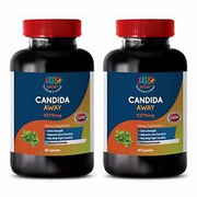 Immune System Booster - Candida Away Solution 1275mg - Probiotics Capsules 2B