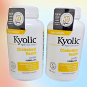 Lot of 2 (200 +200 caps) Kyolic Aged Garlic Extract Cholesterol Formula 104