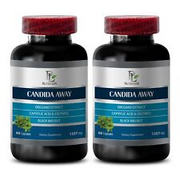 caprylic acid capsules - CANDIDA AWAY 1357mg - Natural Cleanse parasites - 2B