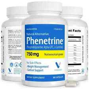 Phenetrine Nutraceutical Grade 750mg, 30 Capsules - Vitasource .Pack of 2