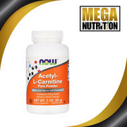 Now Foods Acetyl-L-Carnitine 85g Vegan Pure Powder ALCAR Amino Acid Supplement