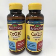 2-pk Nature Made CoQ10 400mg 90 Softgels each bottle Extra Strength Exp 09/26