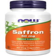NOW Foods Saffron, 50mg - 60 vcaps