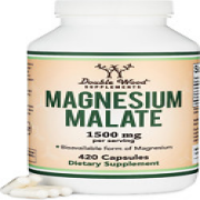 Magnesium Malate Capsules (420 Count) - 1,500Mg per Serving (Magnesium Bonded to