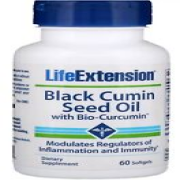 Life Extension Black Cumin Seed Oil with Bio-Curcumin Support Immune 60 Softgels
