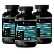 Maintain Muscle - L-GLUTAMINE 500mg - Glutamine Foods - 3 Bottles 300 Tablets