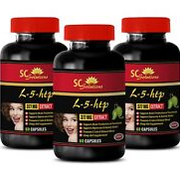 serotonin diet plan - L-5-HTP - 5-htp mood - 3 Bottles (180 Capsules)