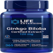 Ginkgo Biloba Certified Extract™, 120 Mg, Helps Maintain Memory & Cognition, Glu