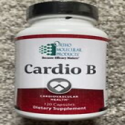 Ortho Molecular Products Cardio B Cardiovascular Health Support 120 Cap Exp 1/26