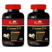 Coconut Oil Cold Pressed - Coconut Oil 3000mg - Natural Weight Loss - 2B