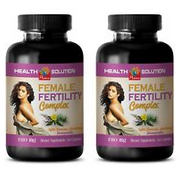 FEMALE FERTILITY COMPLEX 1310 Mg - folic acid for grey hair - 2 Bottles 120 Caps