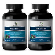 immune system boost - MILK THISTLE 175 MG - milk thistle made in us - 2 Bottles