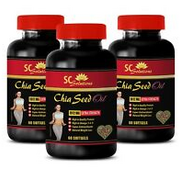 Weight loss detox - CHIA SEED OIL 2000 - antioxidant and immunity - 3 Bottles