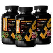 boost sustained natural energy - ASHWAGANDHA COMPLEX - astragalus plant 3BOTTLE