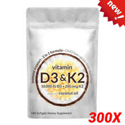 Vitamin D3 K2 Supplement Softgels-50%OFF-