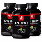 Antioxidant vitamins for woman - PURE ACAI BERRY 1200MG - weight loss fast - 3 B