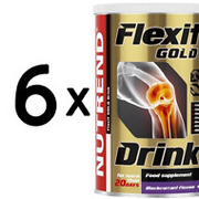 (2400 g, 57,47 EUR/1Kg) 6 x (Nutrend Flexit Gold Drink, Orange - 400g)