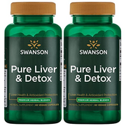 Swanson Pure Liver '&' Detox 60 Vegan Caps 2 Pack