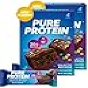 Pure Proteins Bar, Galactic Brownie, 20g High Protein, Nutritious Snacks to Support Energy, RARE (2 Pack 8 Count)