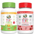 Fiber Gummies for Kids & Kids Probiotic Gummies Bundle by MaryRuth's | Fiber Supplement with Prebiotics | Gut Health & Digestion Support | 3g Fiber per Gummy | Immune Support.