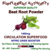 Beet Root Powder Capsules 1400mg Organic Beetroot NEW! - SPECIAL INTRO PRICE!
