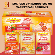 Emergen-C Vitamin C 1000 mg Variety Pack Drink Mix - 30/60/90/120 Packets