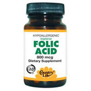 Folic Acid 100 Tabs 800 MCG by Country Life