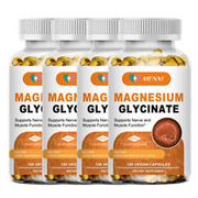 Magnesium Glycinate Pills 400mg High Absorption with Vitamin D3+B6 Sleep Support