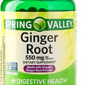 Spring Valley Ginger Root, 550 Mg, Made with Organic Ginger Root Powder