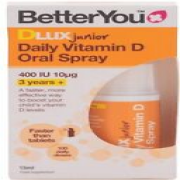 D-Lux Junior Vitamin D3 Oral Spray 400IU 15ml Bone Teeth Immune System Support