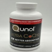 Qunol Ultra CoQ10 Better Absorption Supplement Tablet - 120 Count Exp 07/25
