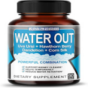 Ultra Natural Water Out Pills with Uva Ursi Hawthorn Berry Dandelion Corn Silk -
