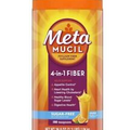 Metamucil 4-in-1 Fiber. 180 Teasooons Sugar Free Orange Flavor