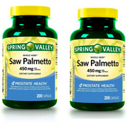 2x Spring Valley Whole Herb Saw Palmetto Prostate Health Dietary Supplement caps